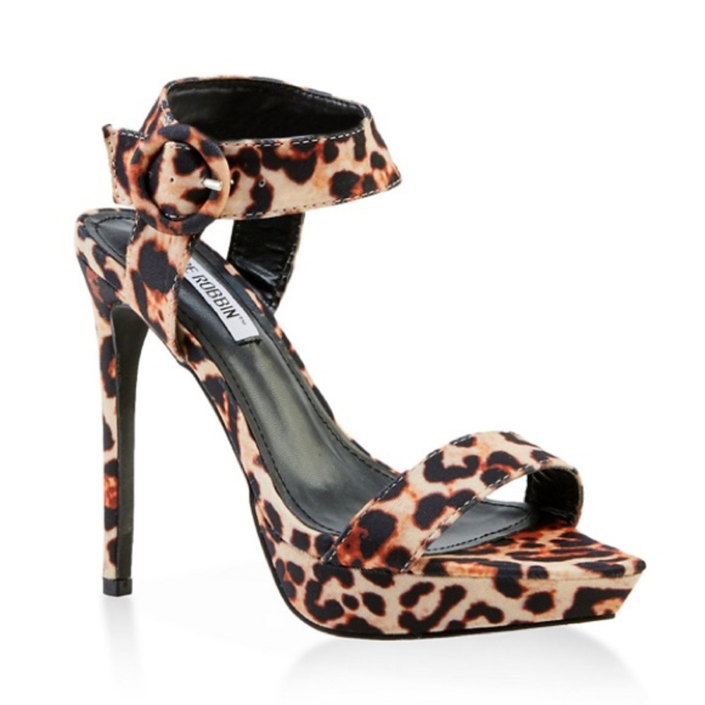💥New Cape Robbin Leopard Peep Toe Heels